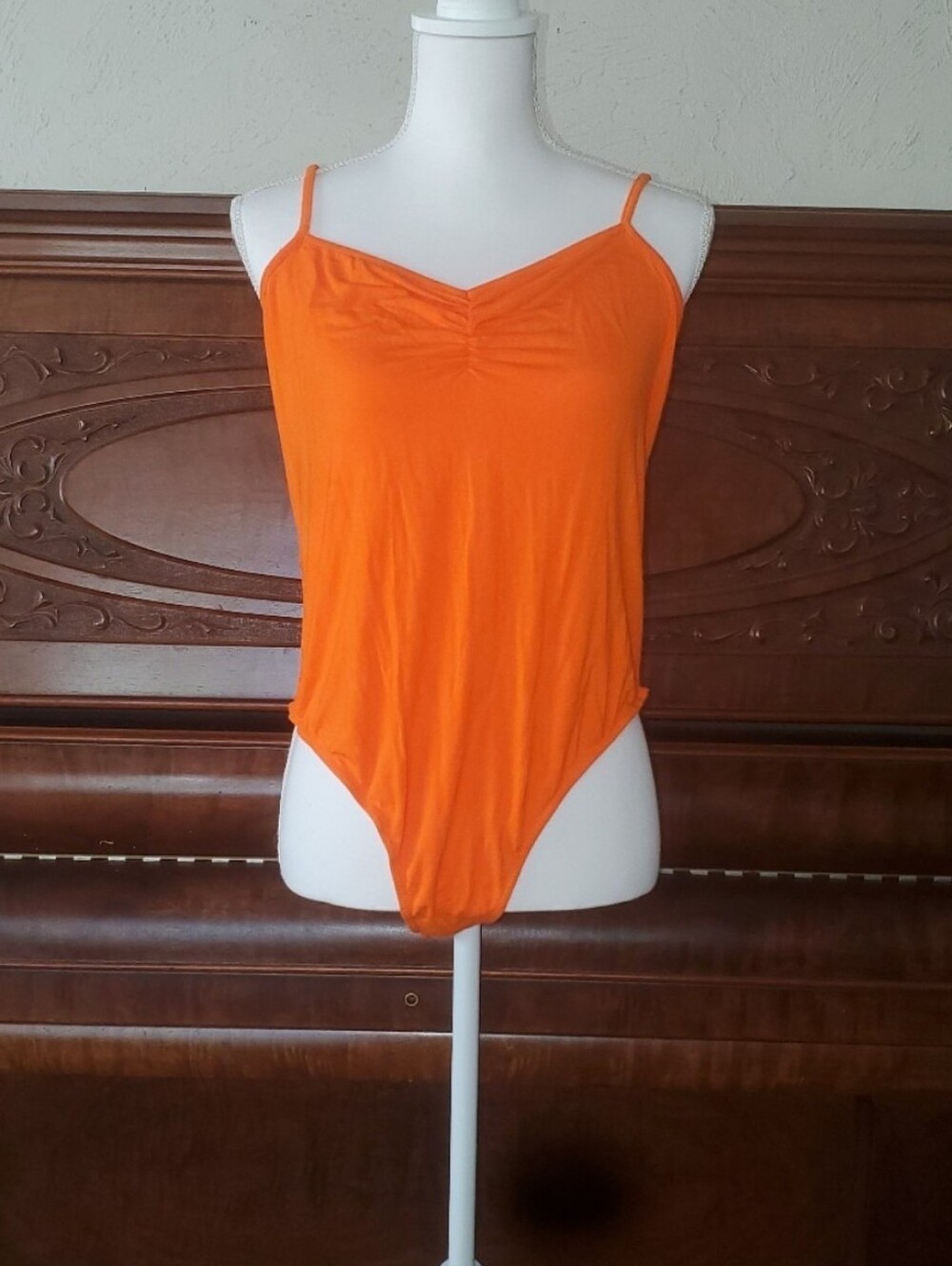 Eloquii Top Size 20 Eloquii Bodysuit Women Top Plus Size 20 Plus Size 2X Orange
